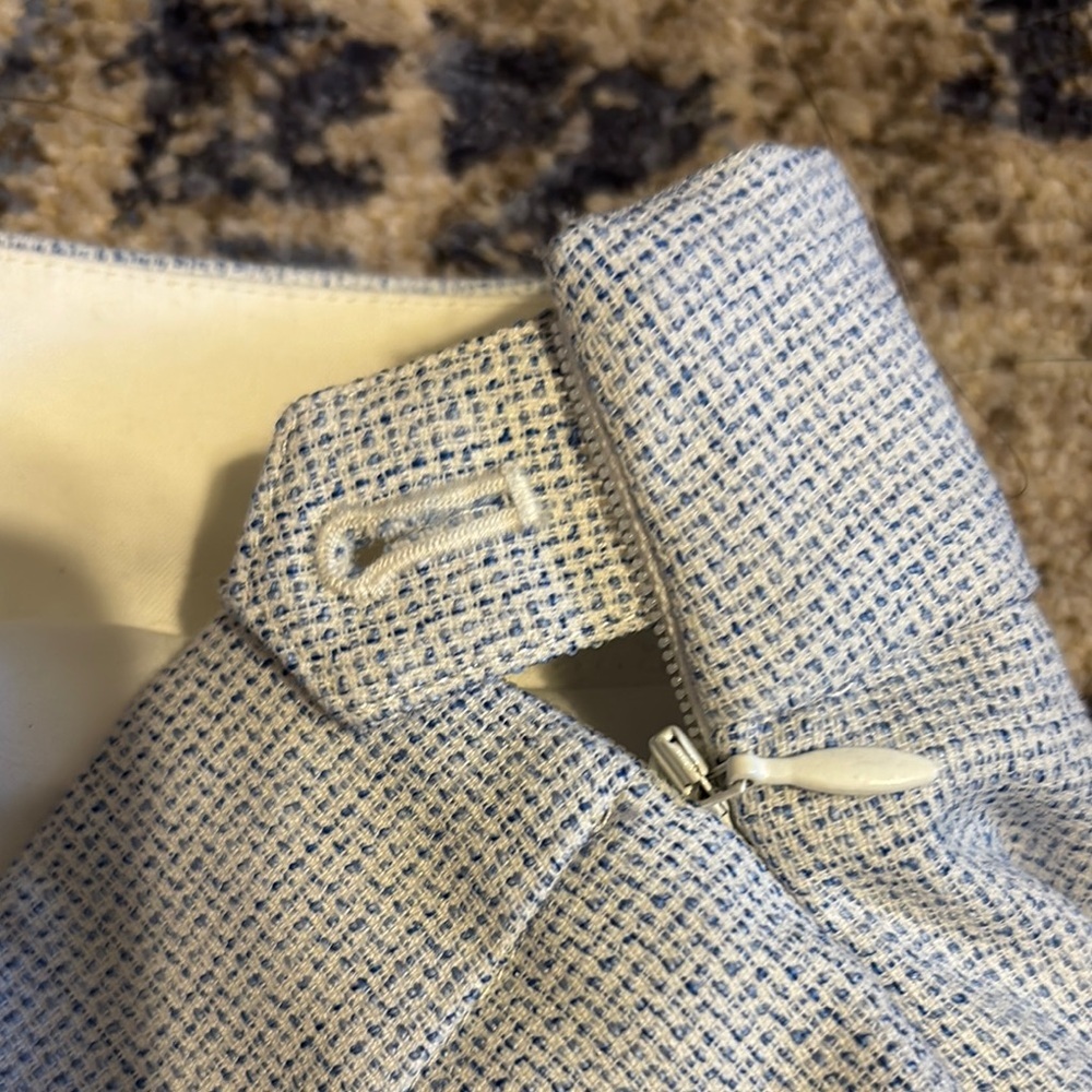 Talbots White and Light Blue Trousers - Picture 6 of 6